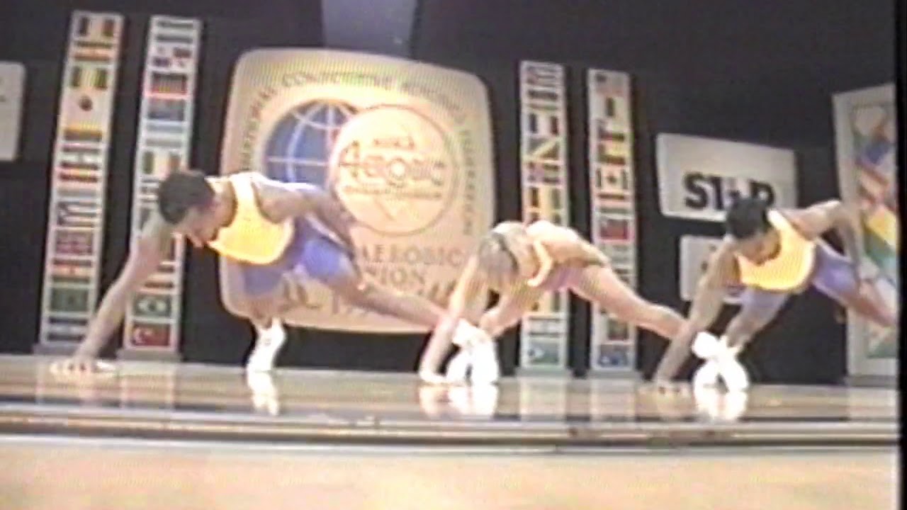 Tyla Patterson, Patrick Goudeau, Brett Kelly (USA) - 1991 World Aerobic Championship