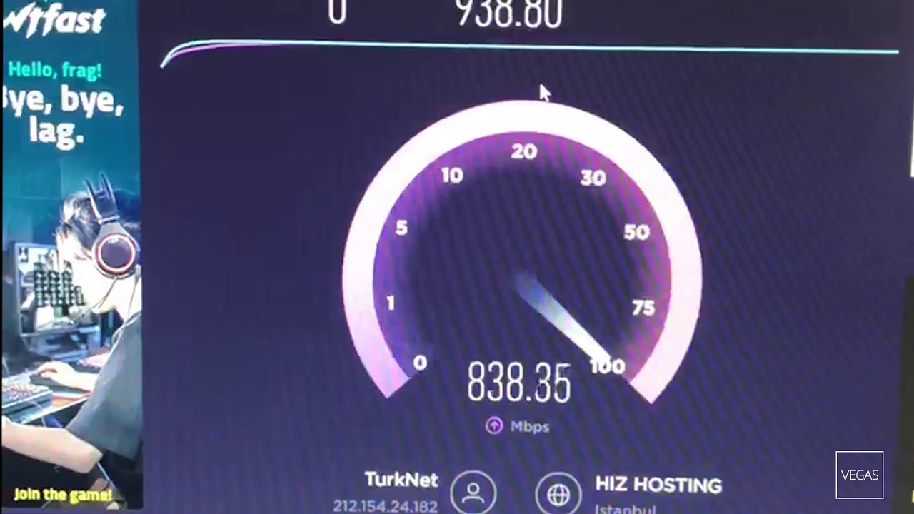 Sis E-Spor Beşiktaş'ta 1Gbit(1000Mbit) İnternet Hızı
