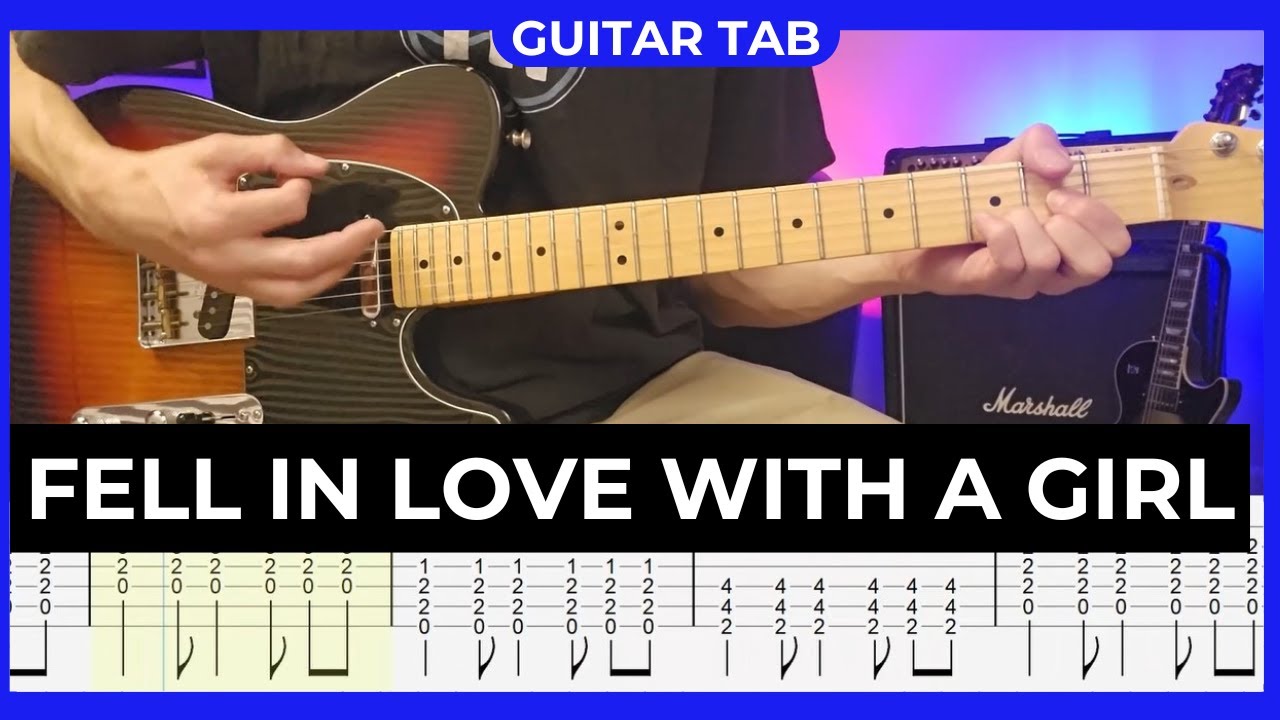 THE WHITE STRIPES - Fell in Love with a Girl - Guitar Cover with Guitar Tabs