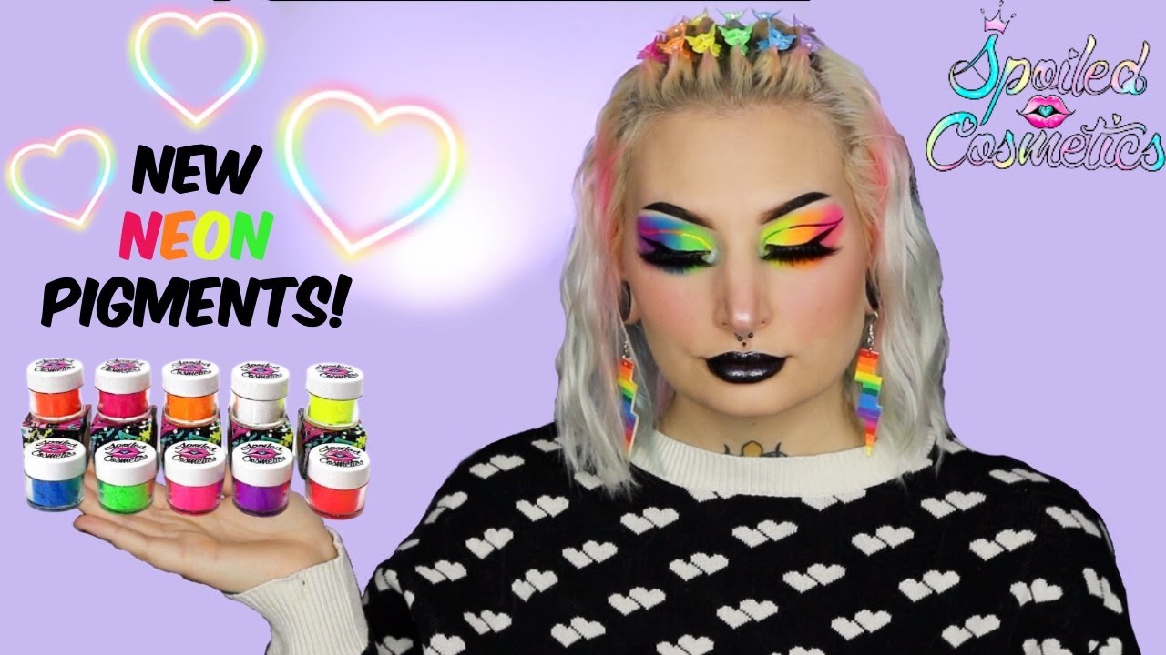 Trying New Neon Pigments From Spoiled Cosmetics!