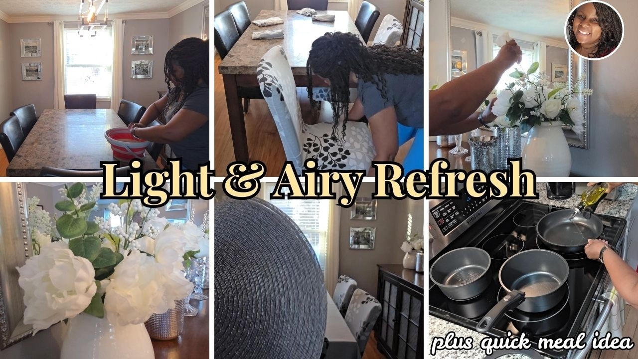 Dining Room Refresh | Clean & Decorate With Me + Quick Dinner for Busy Nights