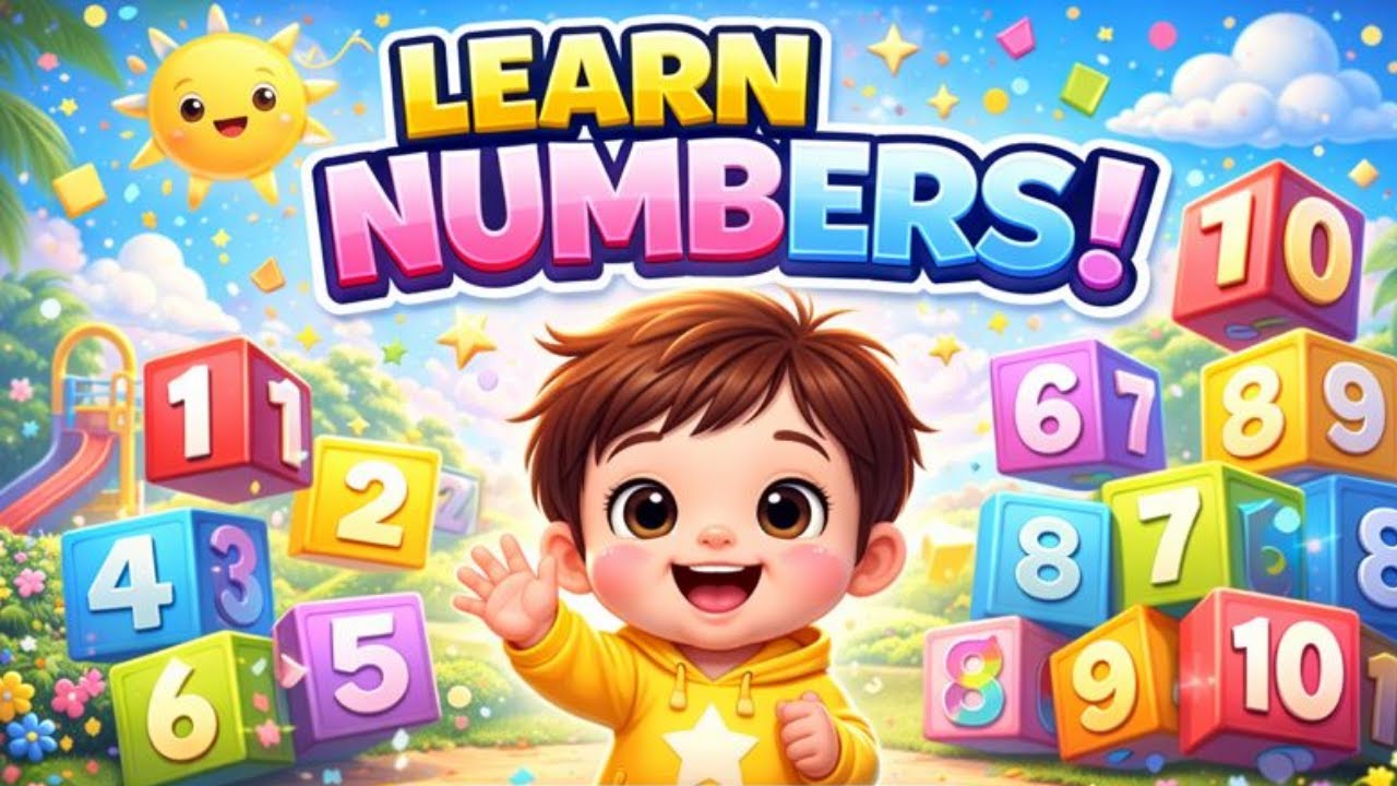 Learn Numbers and Counting 1 to 10 🔢 | Number Names for Kids | Flashcards