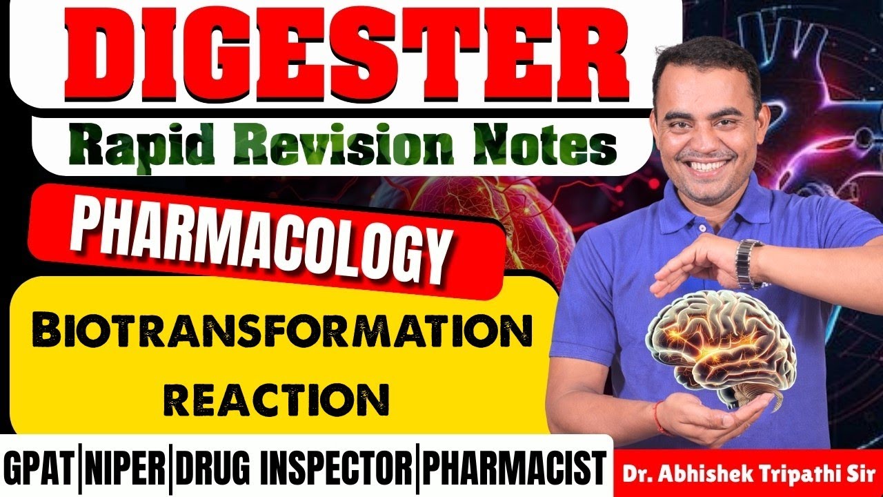 D-24 | Biotransformation reaction (PHARMACOLOGY) Rapid reviosion notes #biotransformation