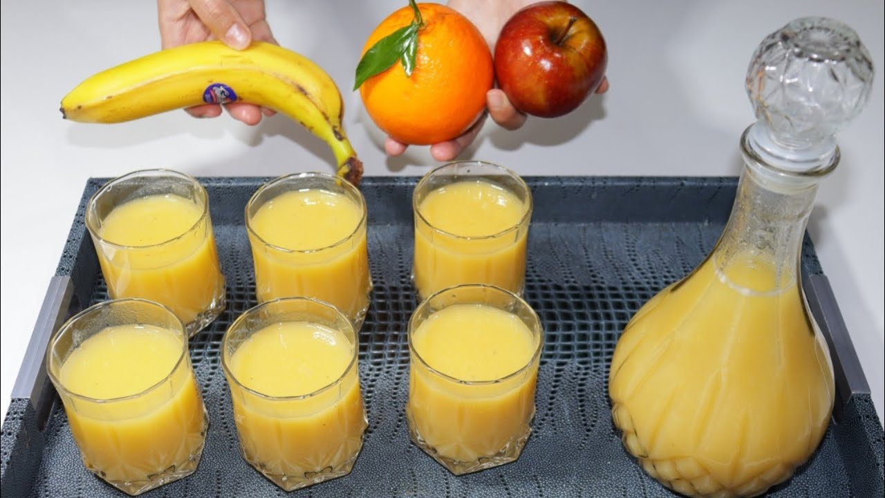 Jus de fruit frais, facile et d&eacute;licieux