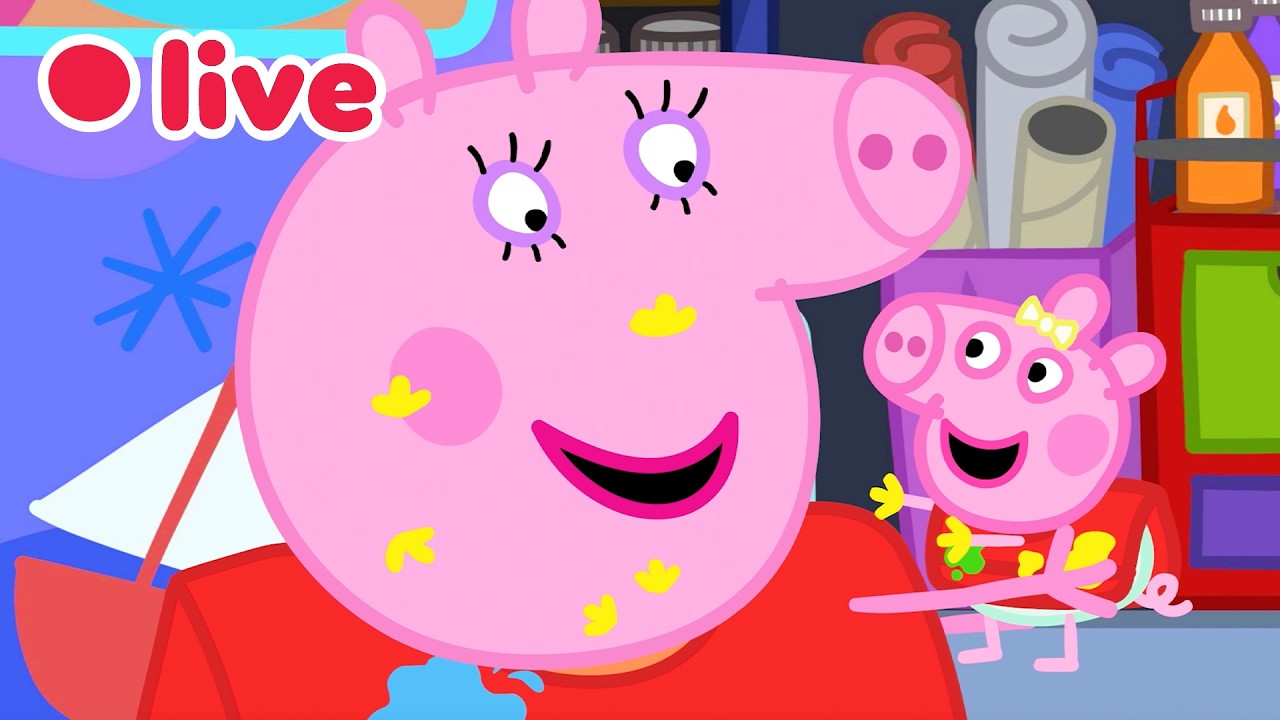 🔴 LIVE: Cutest Baby Evie Episode 🍼 Peppa Pig Best Big Sister Moments✨Kids Cartoons 🐷 FULL Episodes