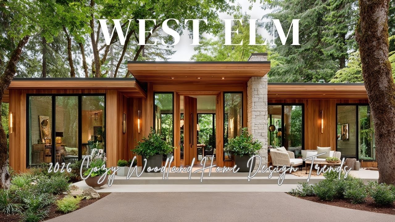 2026 Cozy Woodland Home Design Trends Inspired by West Elm and Organic Textures