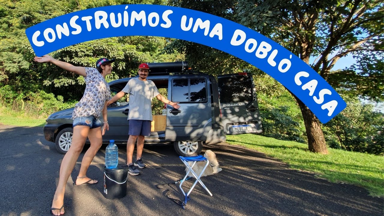 TOUR COMPLETO DOBLOHOME | nosso mini motorhome (com banheiro, cozinha, quarto e  escritório)