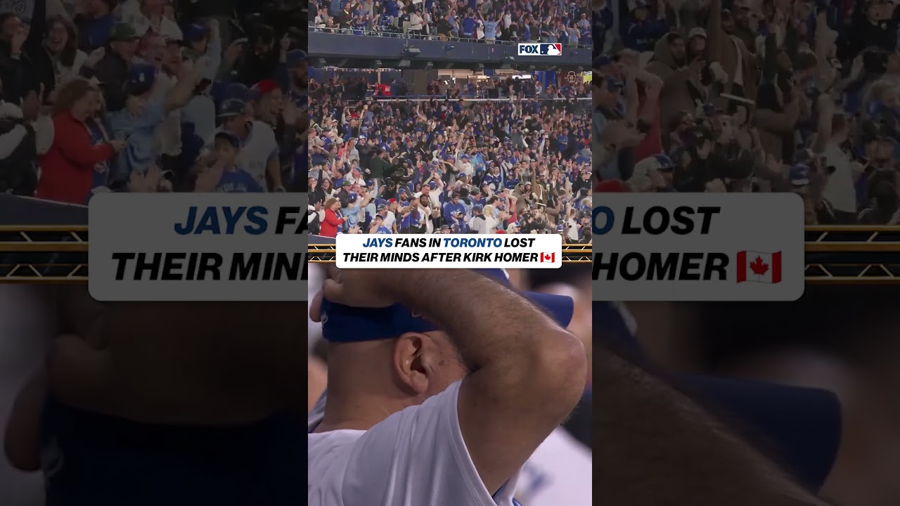 Blue Jays fans are going NUTS after Alejandro Kirk's home run 🇨🇦 #bluejays #mlb #worldseries