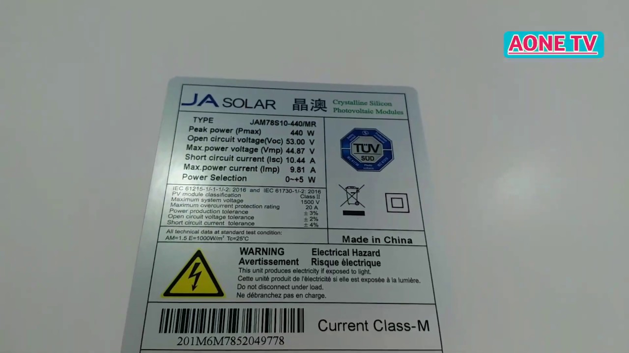 JA solar panel 440 watt mono park