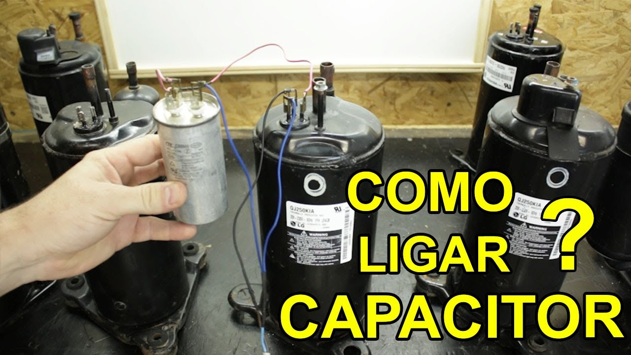 SUPER fácil LIGAR capacitor no COMPRESSOR !