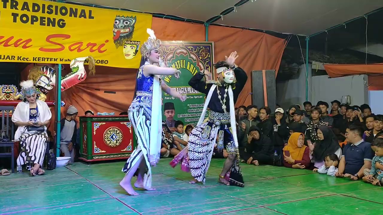 Ngawen Bergoyang Penonton Ambyar‼️Tari Topeng Samir Rukun sari Banjar sari