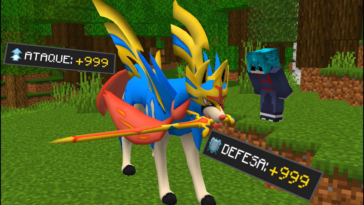 É POR ISSO QUE EU ESCOLHI O LENDÁRIO ZACIAN NA POKESQUAD MINECRAFT PIXELMON