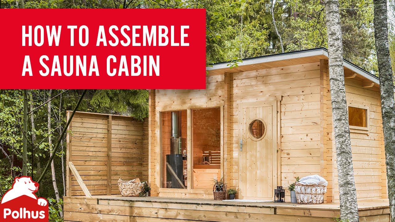 How to build a sauna cabin with an extra relaxation room, from Polhus. - Notched timber