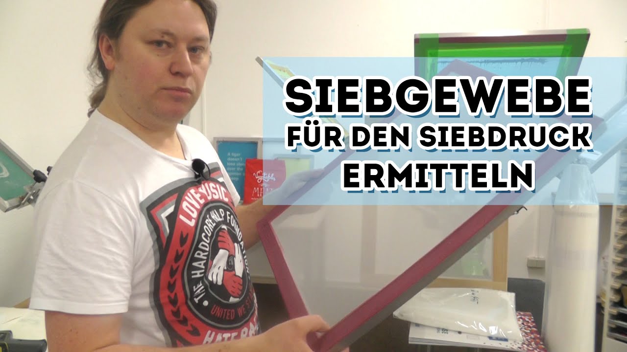 Siebgewebe richtig einsetzten / auswählen und selber bespannen