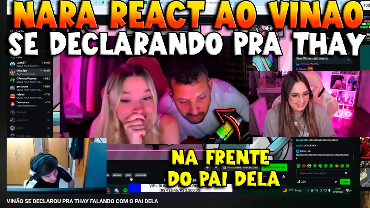 NARA REACT AO VINAO SE DECLARANDO PARA A THAY NA FRENTE DO PAI DELA 👀🔥😍
