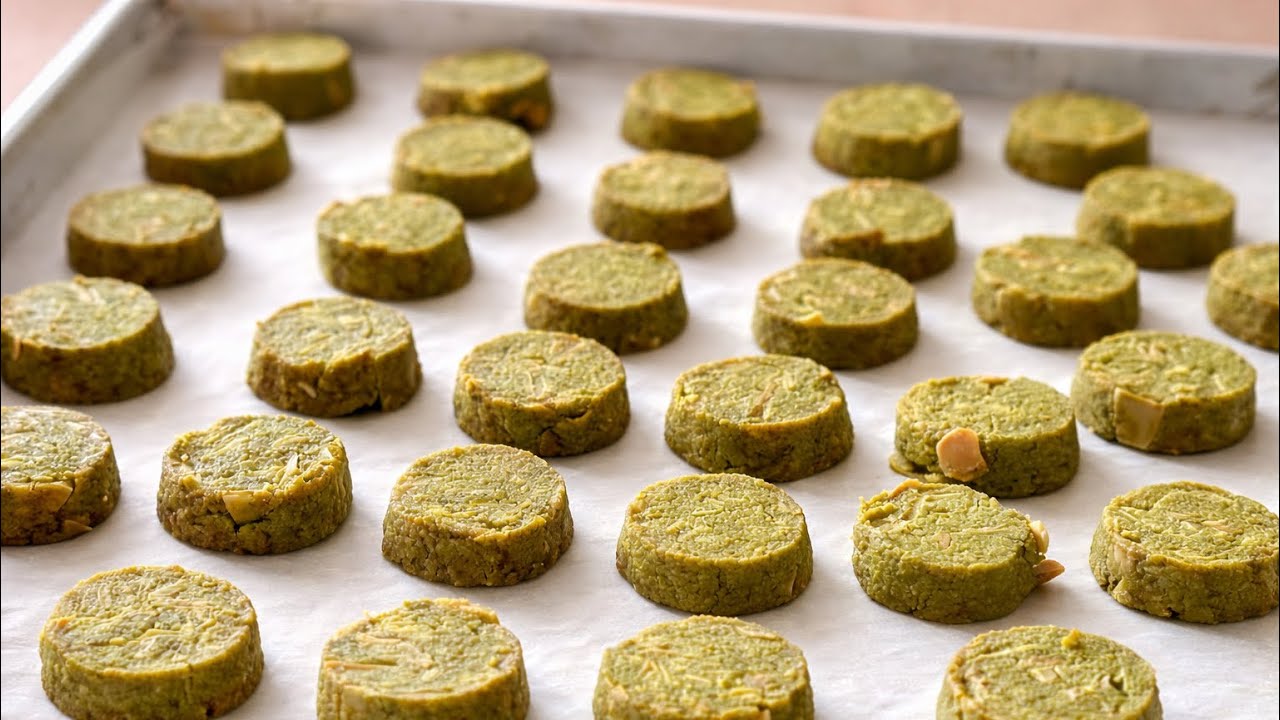 Matcha Almond Cookies | Gluten Free & Sugar Free Recipe 
