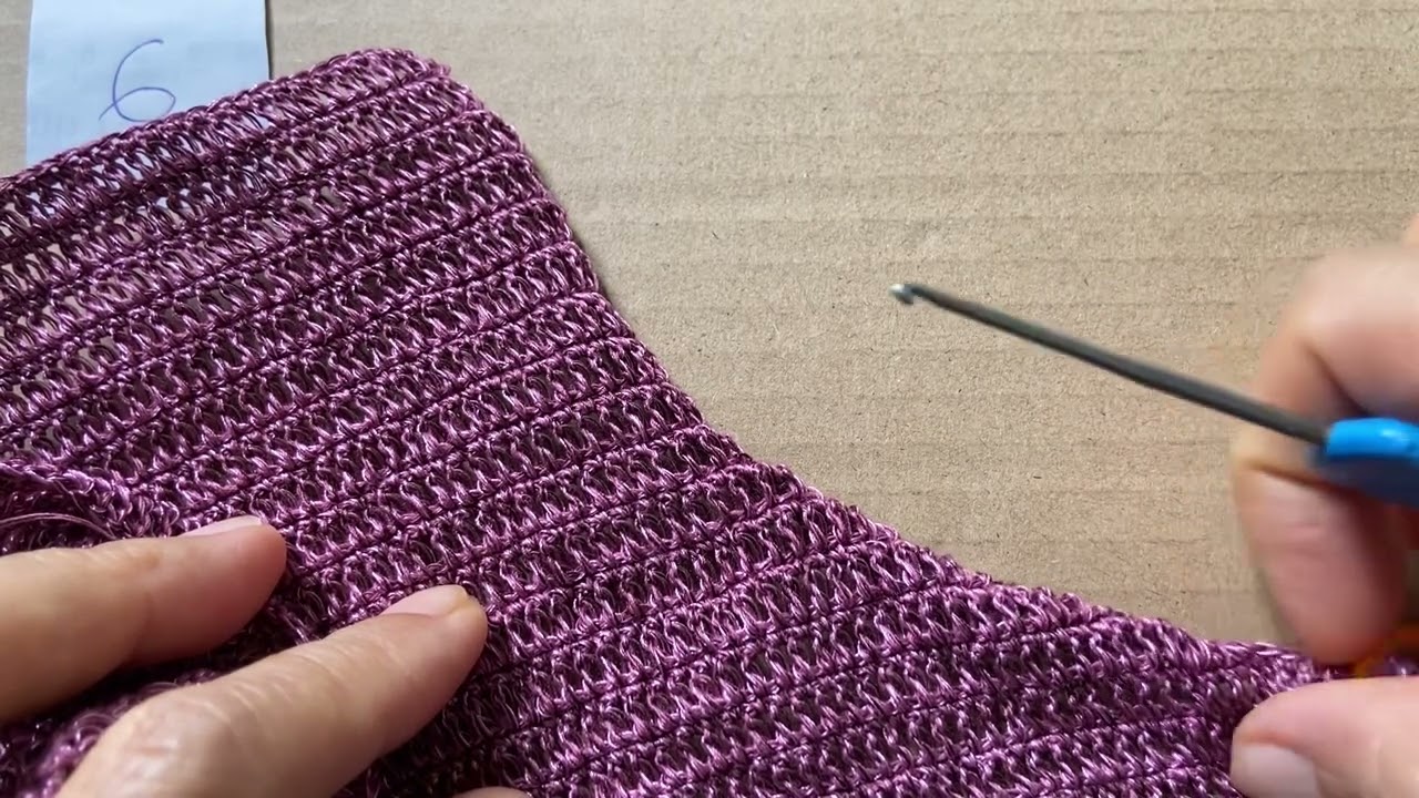 Yếm xẻ hai lớp 2 #crochet #crocheting  #danmoc #danmoclen 