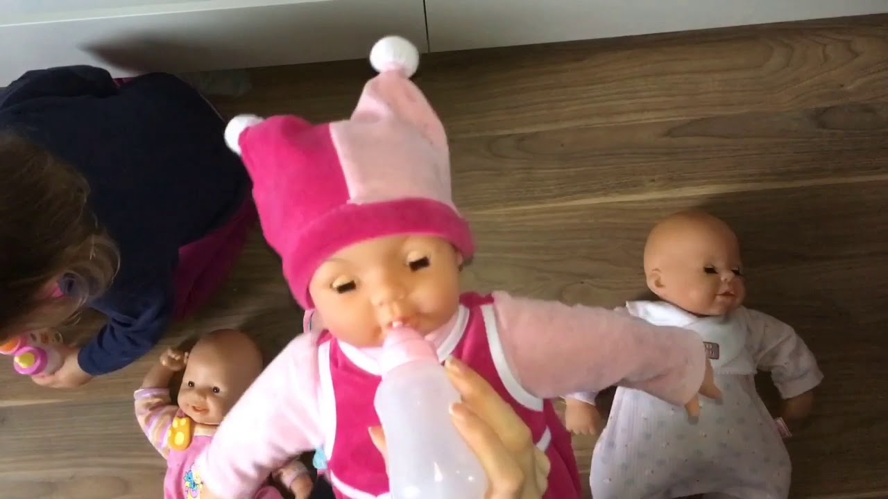 Puppen doll Baby Puppe f&uuml;ttern Kinder Kids Bayer design