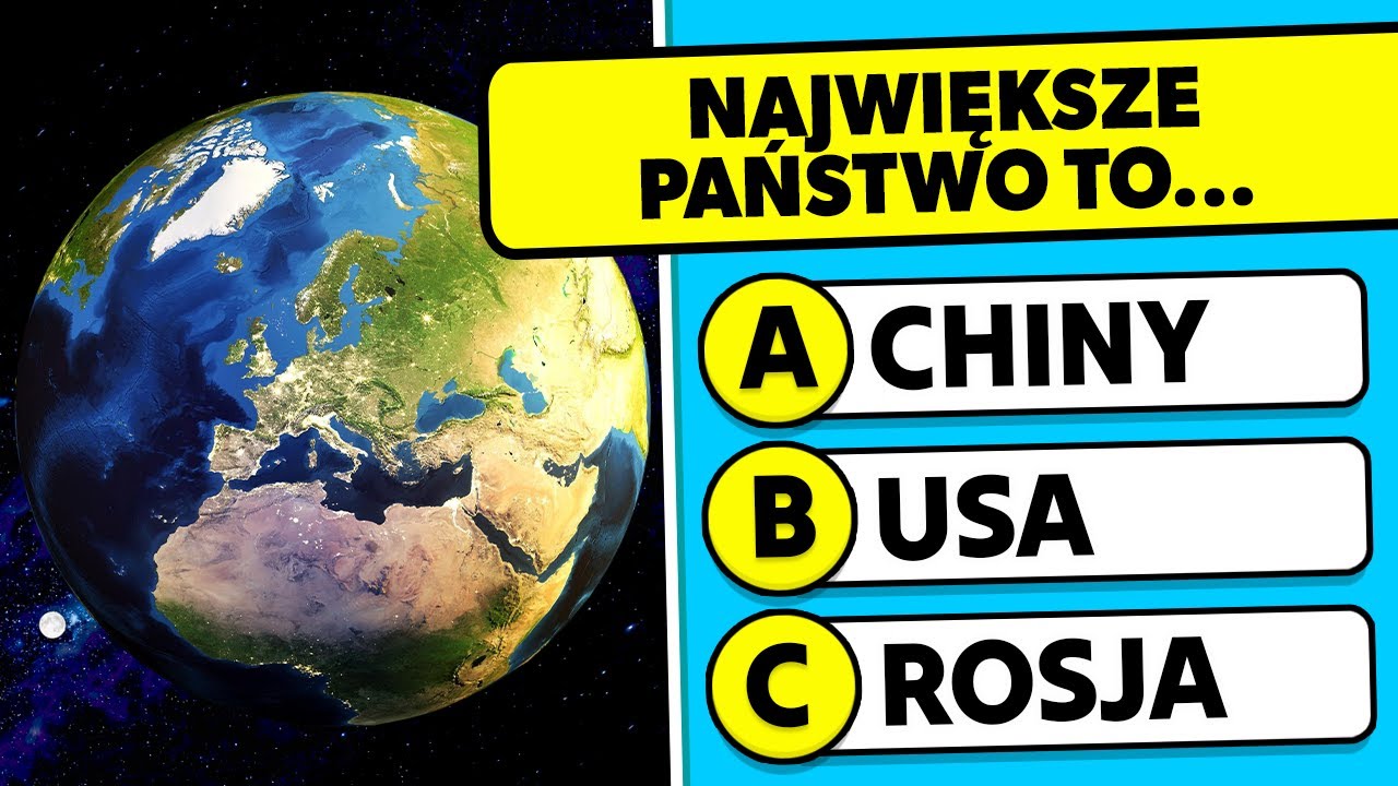 Jak Dobrze Znasz GEOGRAFIĘ? 🌎🧠🤔 Quiz z Ogólnej Wiedzy Geograficznej