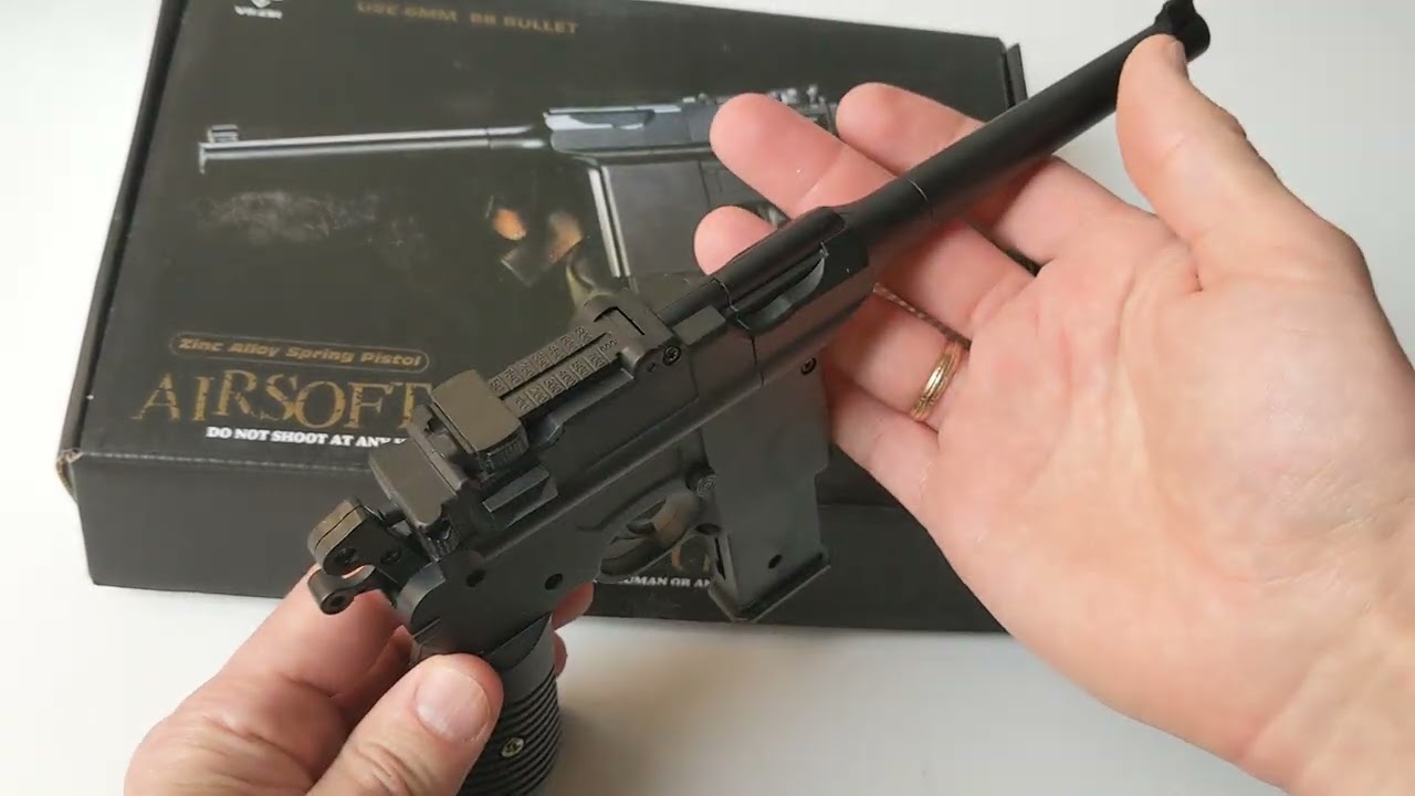 Огляд іграшкового пістолета Маузер V10 від виробника Vigor 