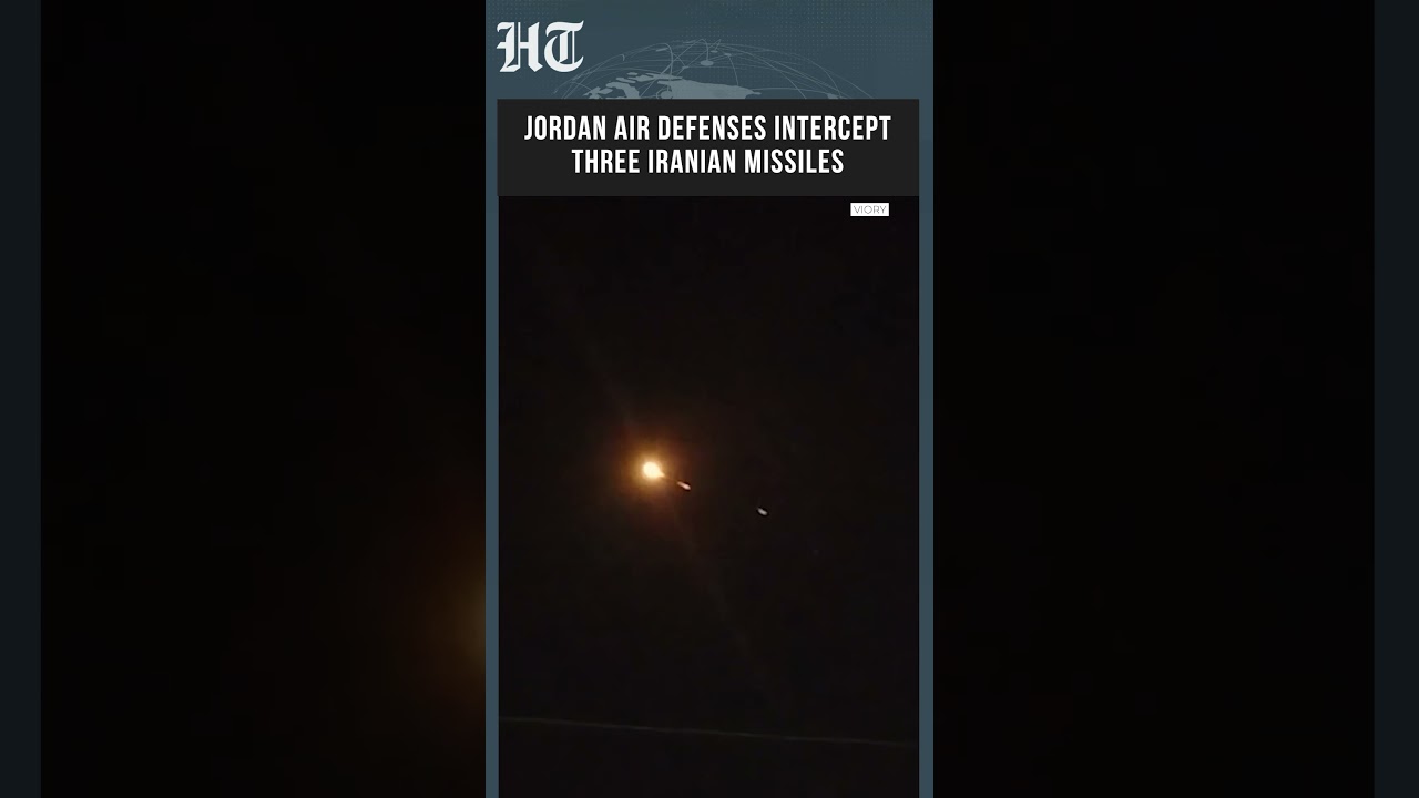 Jordan Intercepts 3 Iranian Missiles | Air Defenses Activated as Regional War Escalate | #shorts