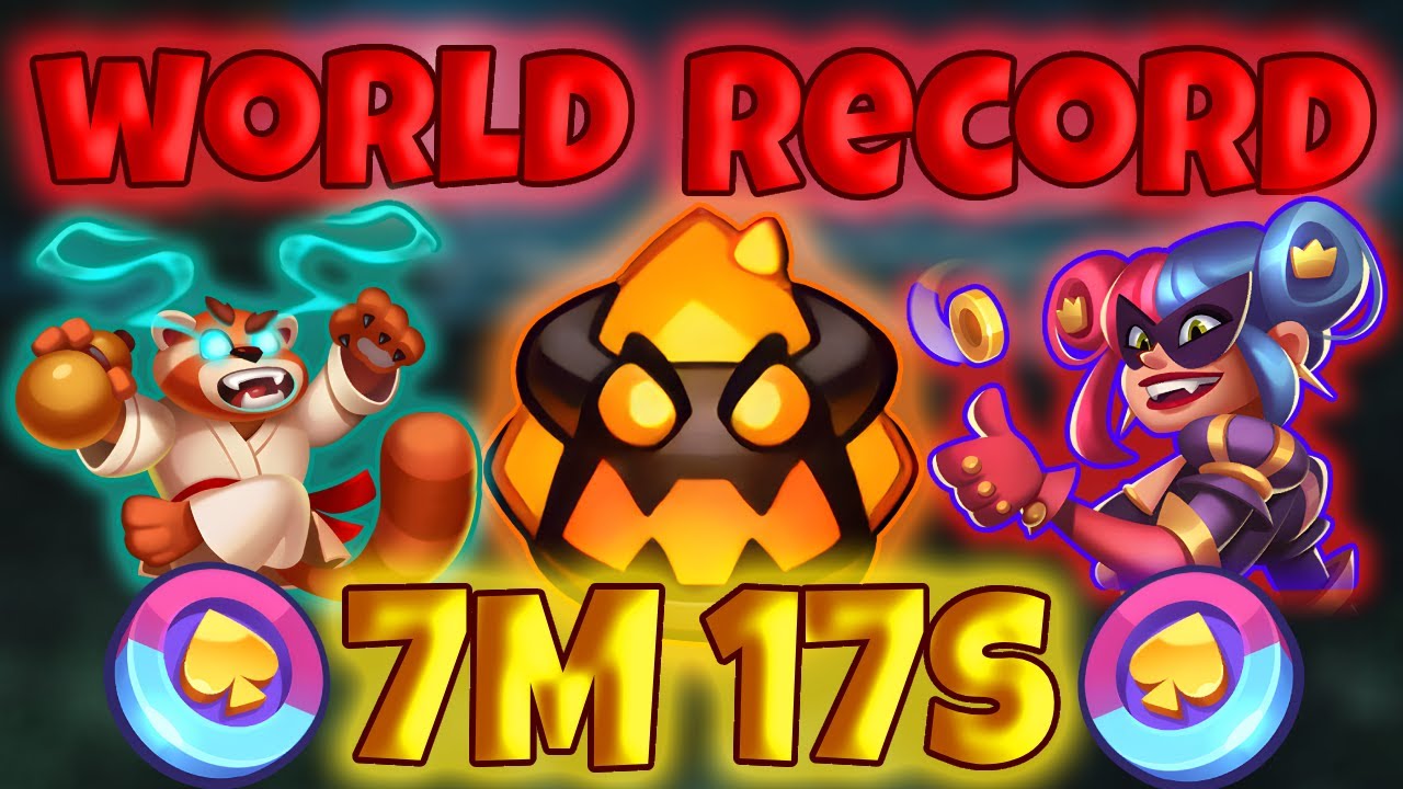 7m17s! WORLD RECORD IN DEATH WAVE  -  26.1 RUSH ROYALE