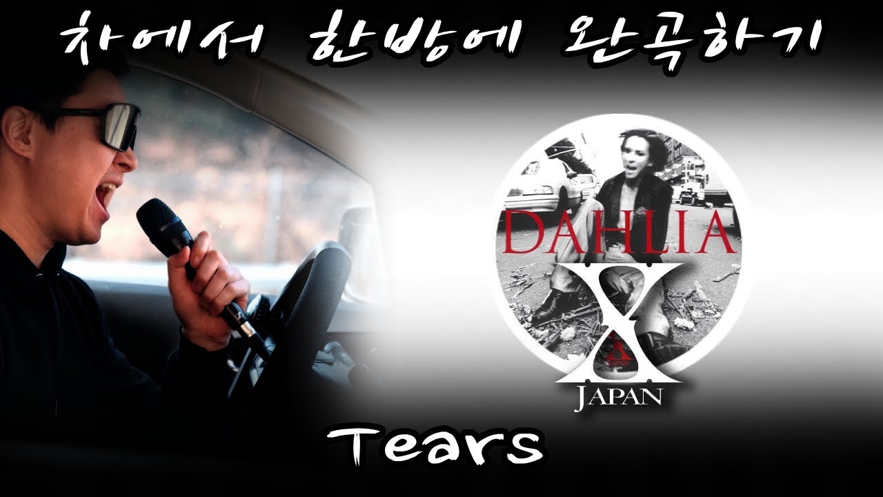 X Japan - Tears (보컬 원테이크 커버 / 90s J-Rock one-take cover in the car)