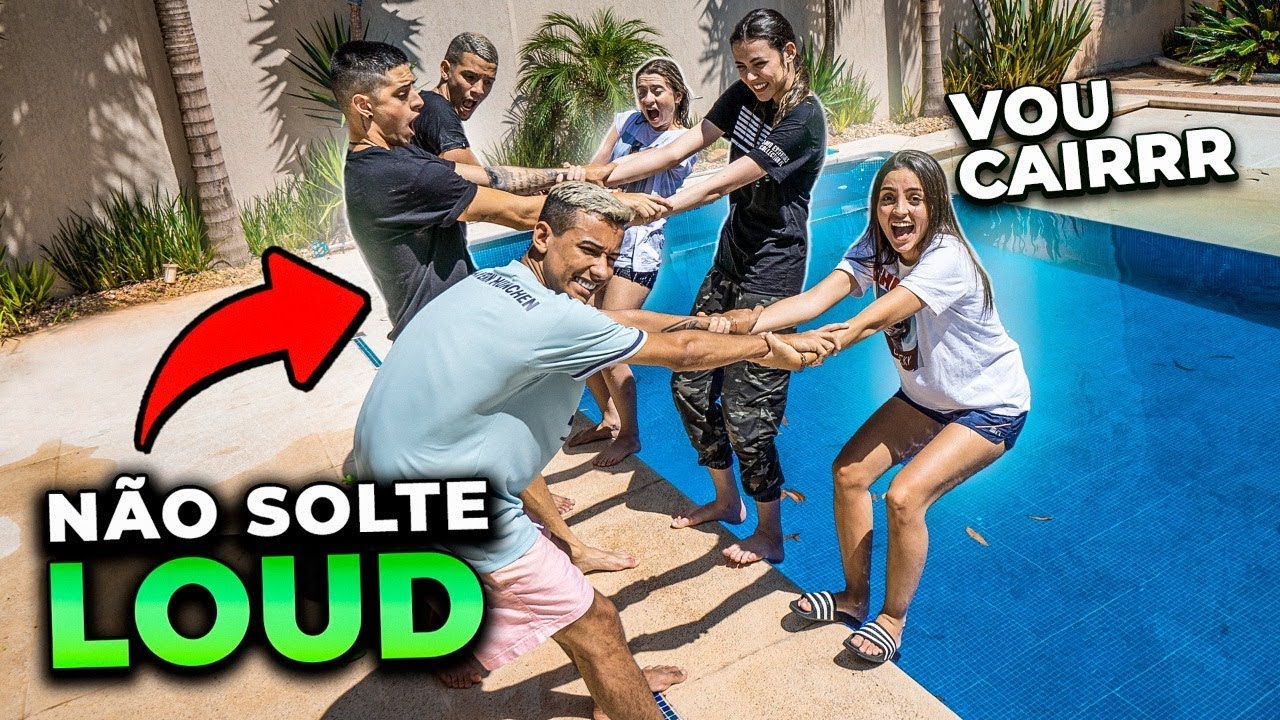 O ÚLTIMO A SOLTAR A DUPLA NA PISCINA DA LOUD GANHA!!