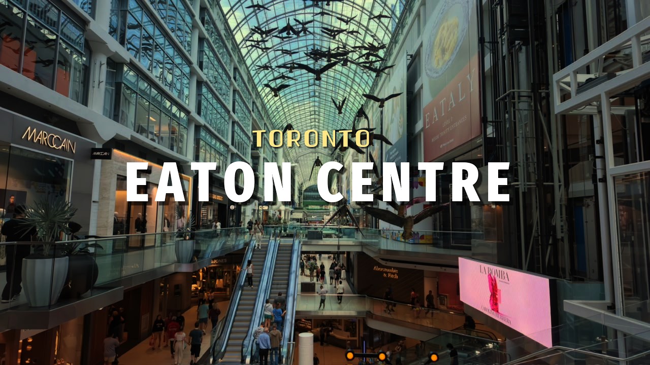 Toronto Eaton Centre 4K Walking Tour | Downtown Toronto Shopping Mall 2026 | Famous Shopping Mall