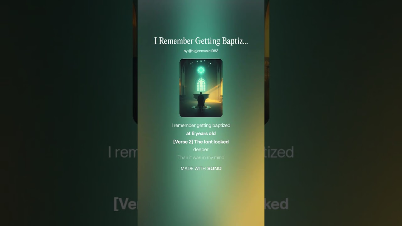 I Remember Getting Baptized At 8 Years Old