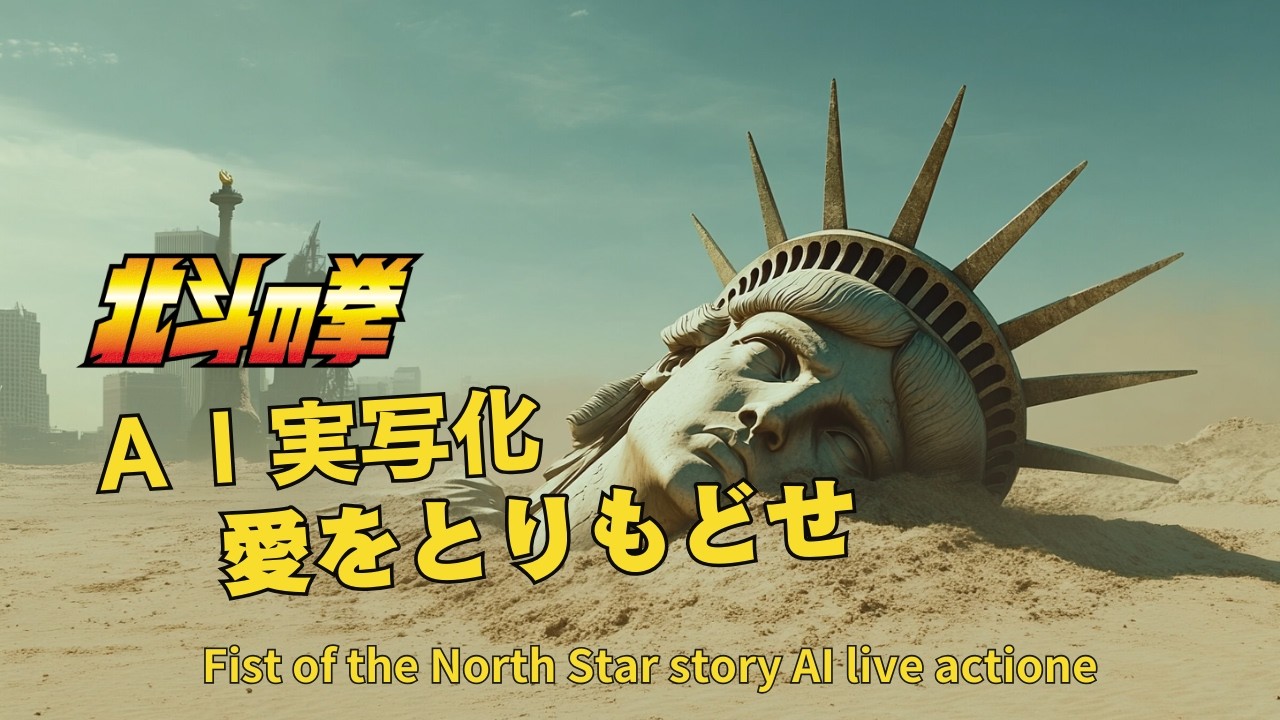 【ＡI アニメ実写】北斗の拳 愛をとりもどせ Fist of the North Star #北斗の拳 #aiwotorimodose  #fistofthenortstar #hokutonoken