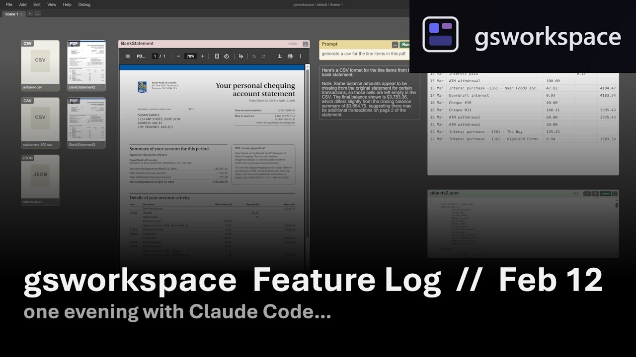 gsworkspace AI Canvas - New Features (Feb 12)