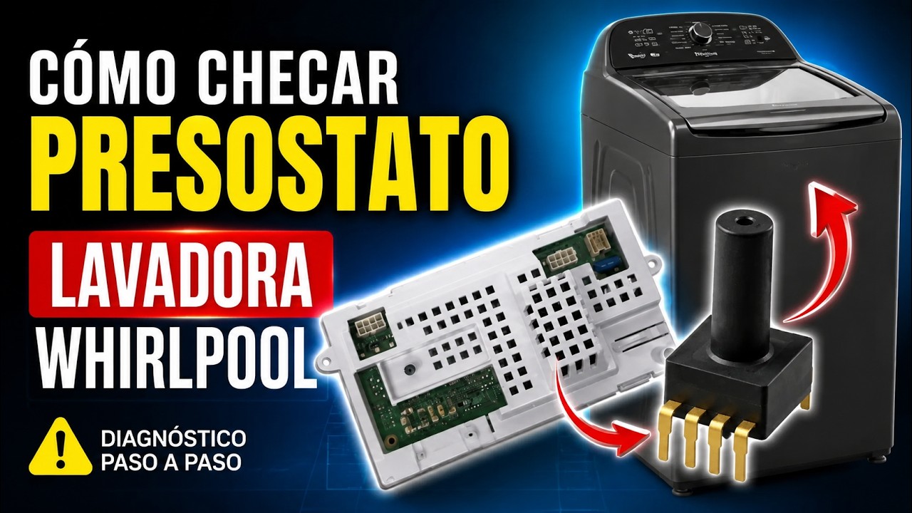 Como checar presostato lavadora Whirlpool Xpert System