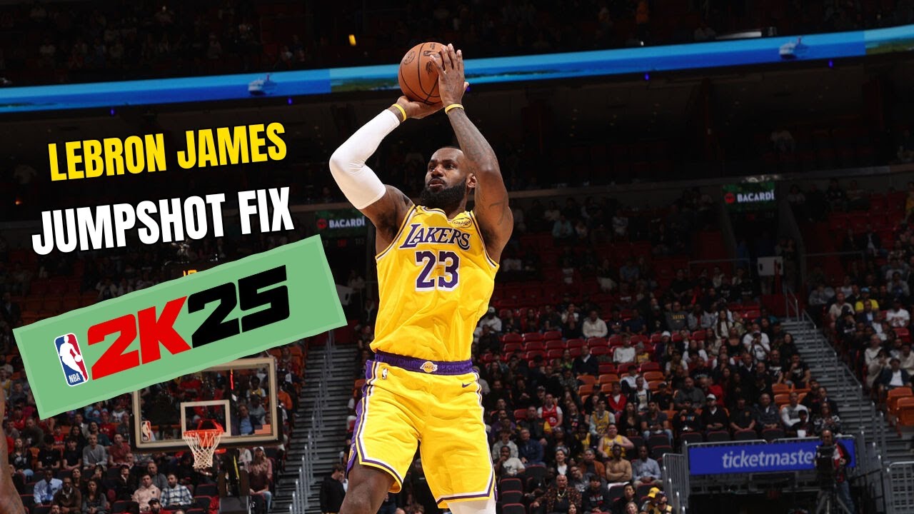 LeBron James Jumpshot & Signature Fix NBA 2K25 (Best Settings & Fixes)