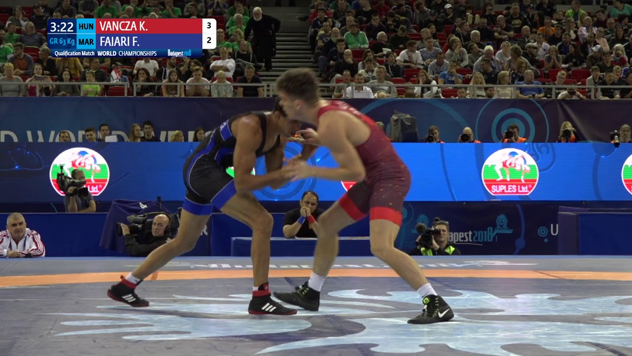 Qual. GR - 63 kg: K. VANCZA (HUN) v. F. FAJARI (MAR)