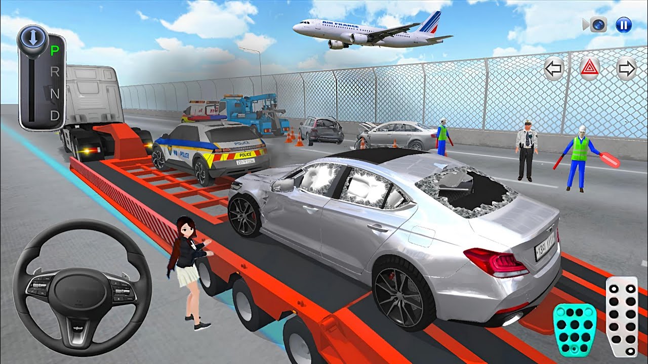 Car Crashes in New Eight Lane Highway & Trailer Truck Transport - 3D Driving Class 2025 Gameplay🎮