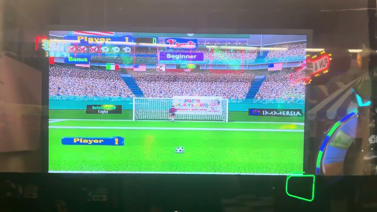 Interactive light 1997 kick it arcade at Joe’s Playland ￼(Very Rare!)