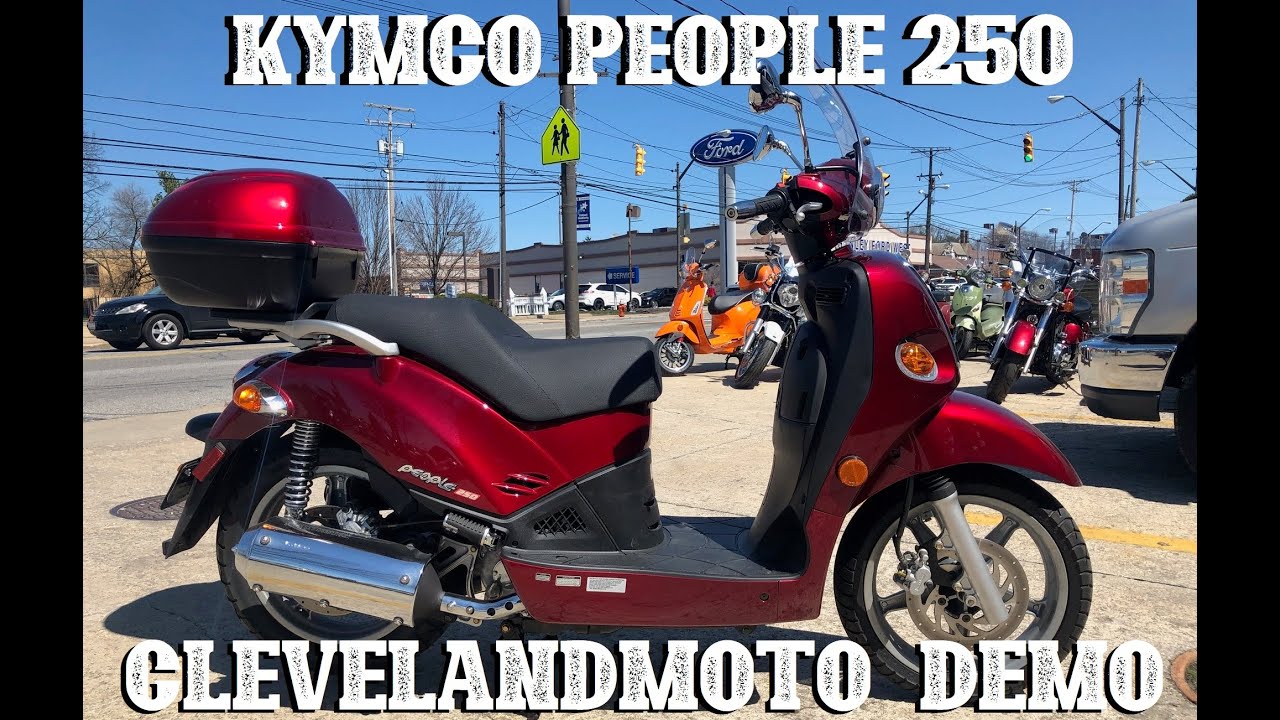 Kymco People 250: прогулка и демонстрационный заезд, скорость более 82 миль в час! ПРОДАНО