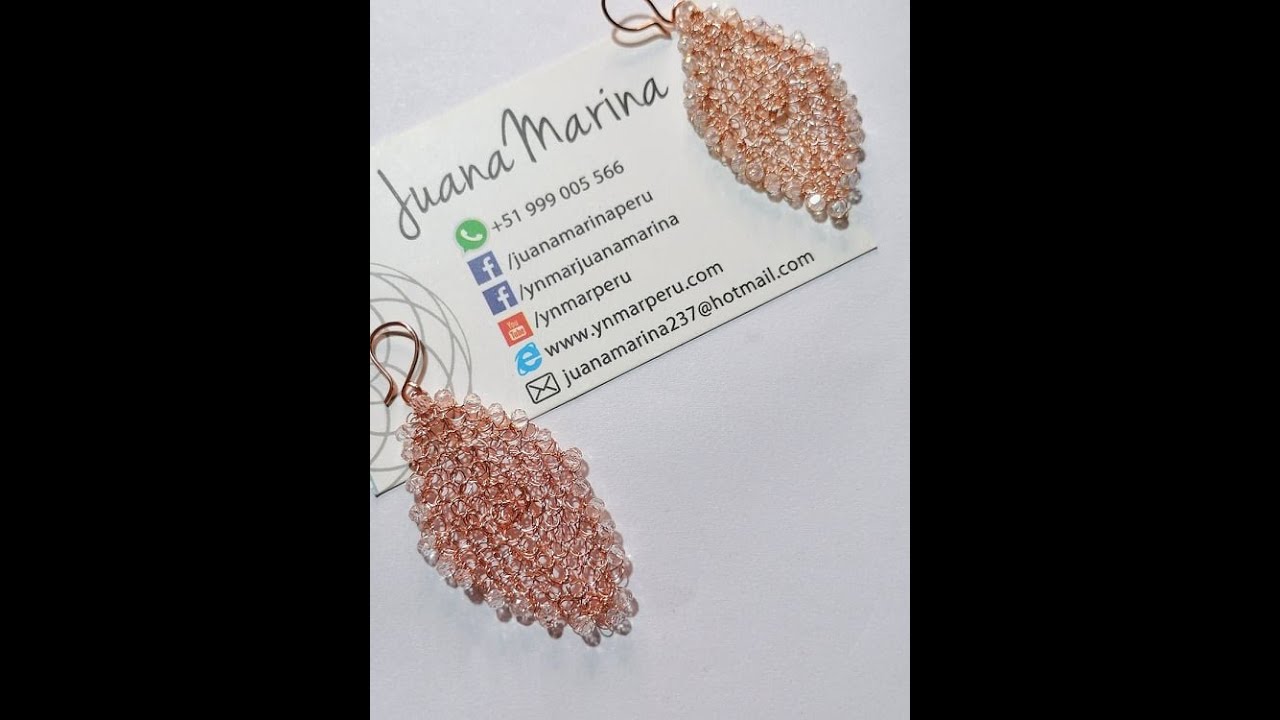 Aretes Elip. Punto Peruano.Juana Marina.