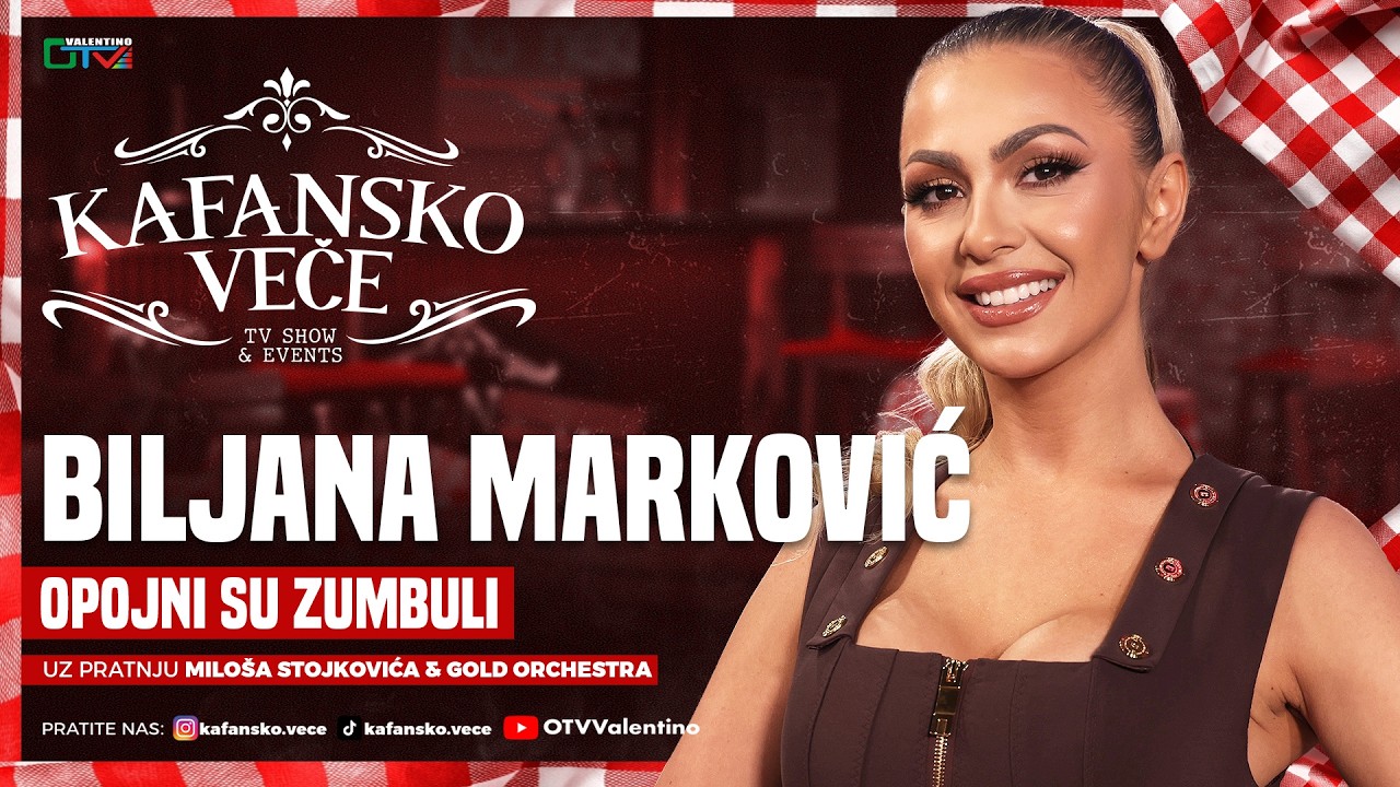 BILJANA MARKOVIC - OPOJNI SU ZUMBULI | UZIVO | ORK. MILOS STOJKOVIC I GOLD | 2026 | KAFANSKO VECE