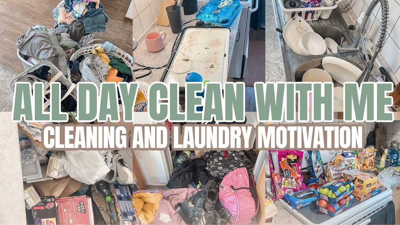 ALL DAY DECLUTTER ORGANIZE CLEAN WITH ME|EXTREME CLEANING AND LAUNDRY MOTIVATION| 2023 CLEAN WITH ME