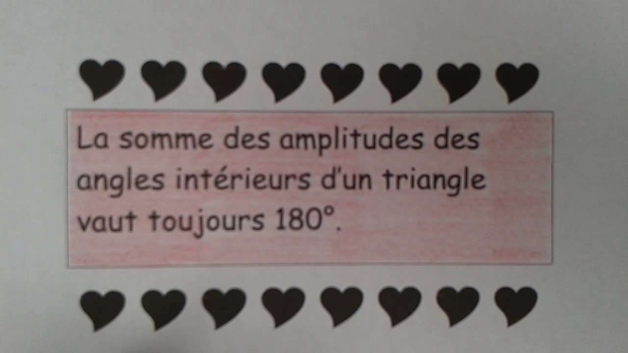 Les angles. Théorie. 2ème année