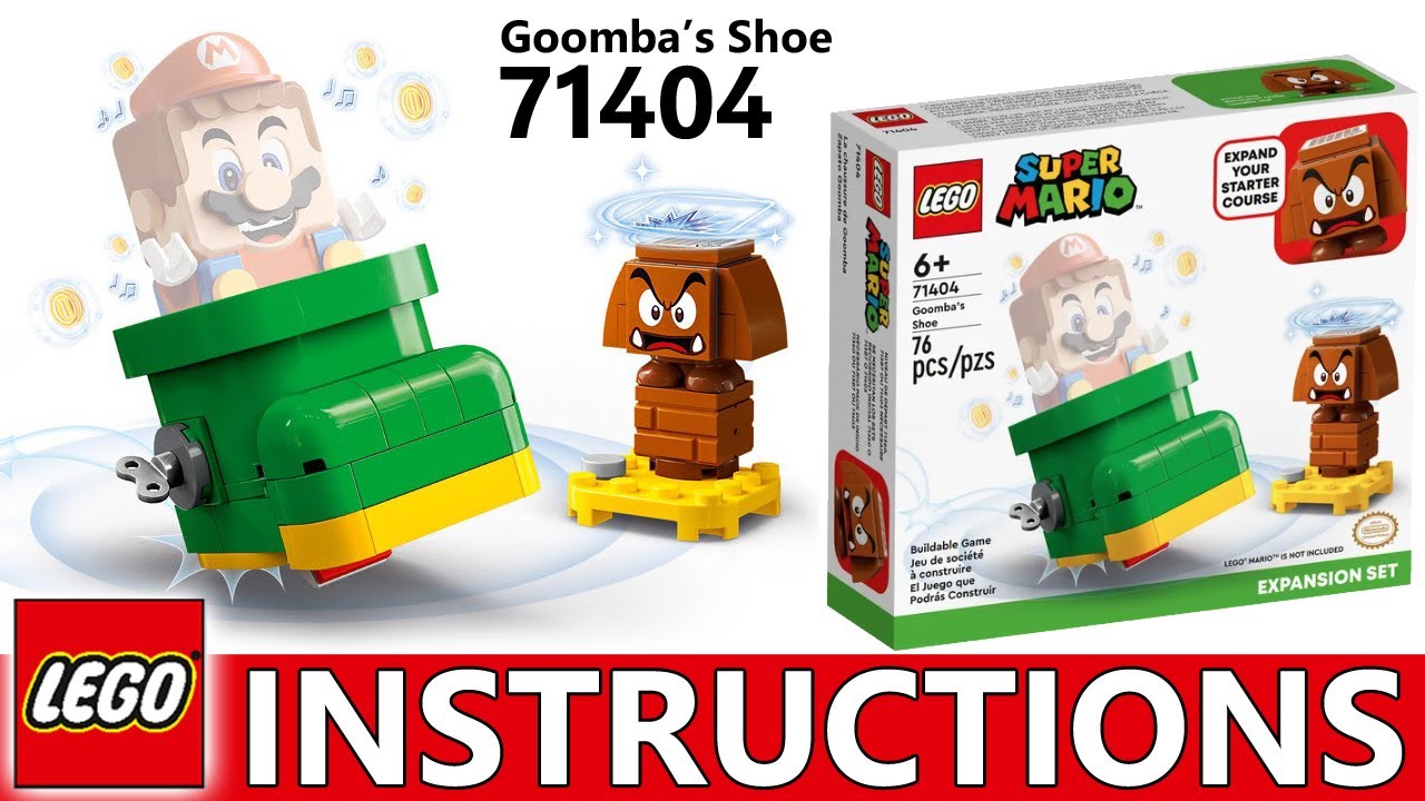 How to Build LEGO 71404 | Goomba&rsquo;s Shoe  | Super Mario | LEGO Instructions