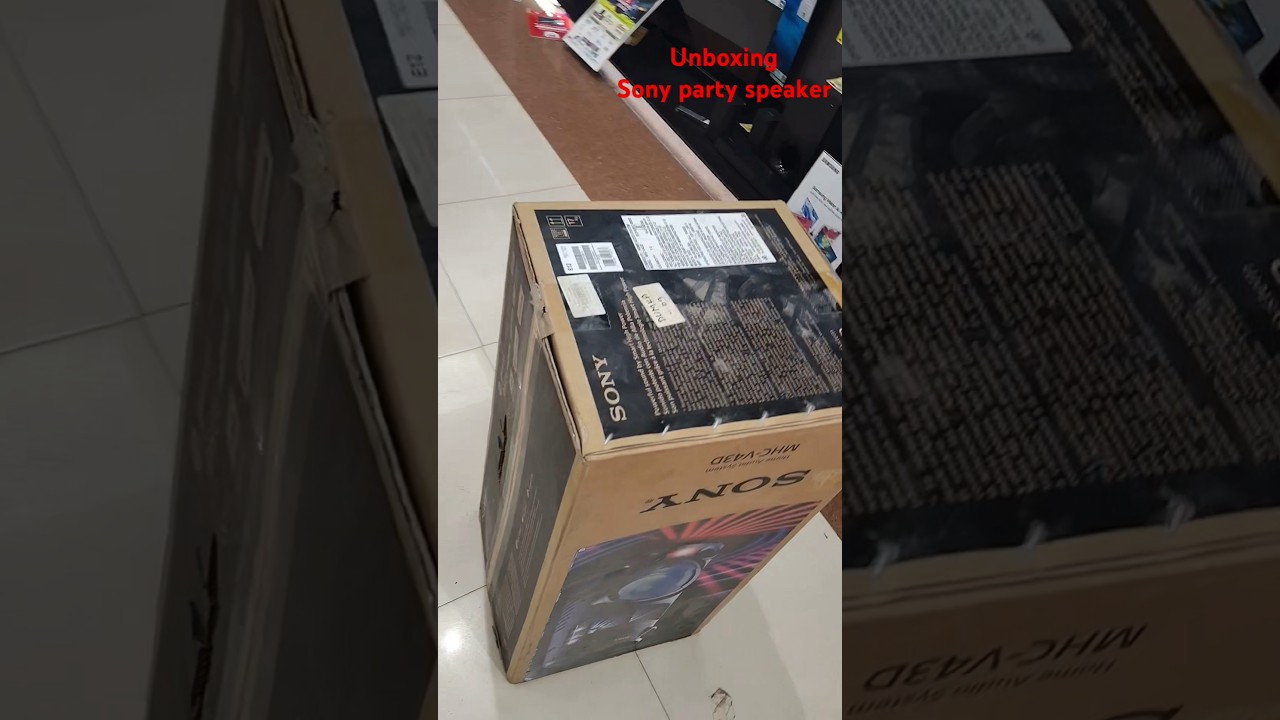Sony Party Speaker 🔊 unboxing videos || 