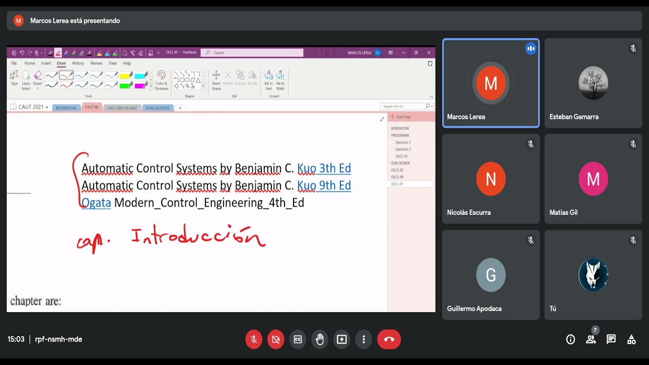 Controles Automáticos - Clase 1 - 16/08/2021