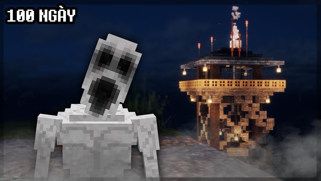100 NGÀY SINH TỒN TẠI THÁP CANH ĐÁNG SỢ | Minecraft Dread Reborn