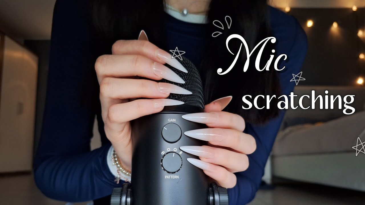 [ASMR] intense bare mic tapping and scratching 🤍 (+ relaxing rain sounds 🌧)