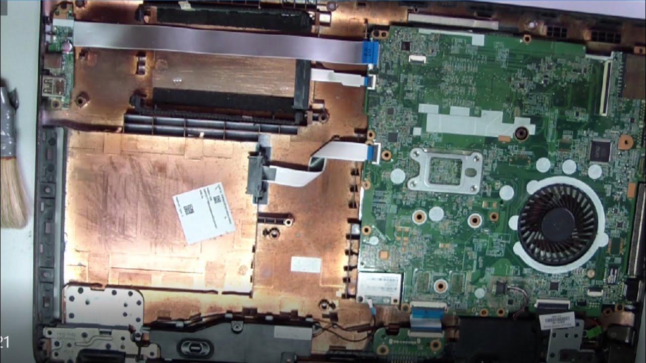 disassembly clean with themal paste  and ssd upgrade laptop notebook  HP 17-P100NA