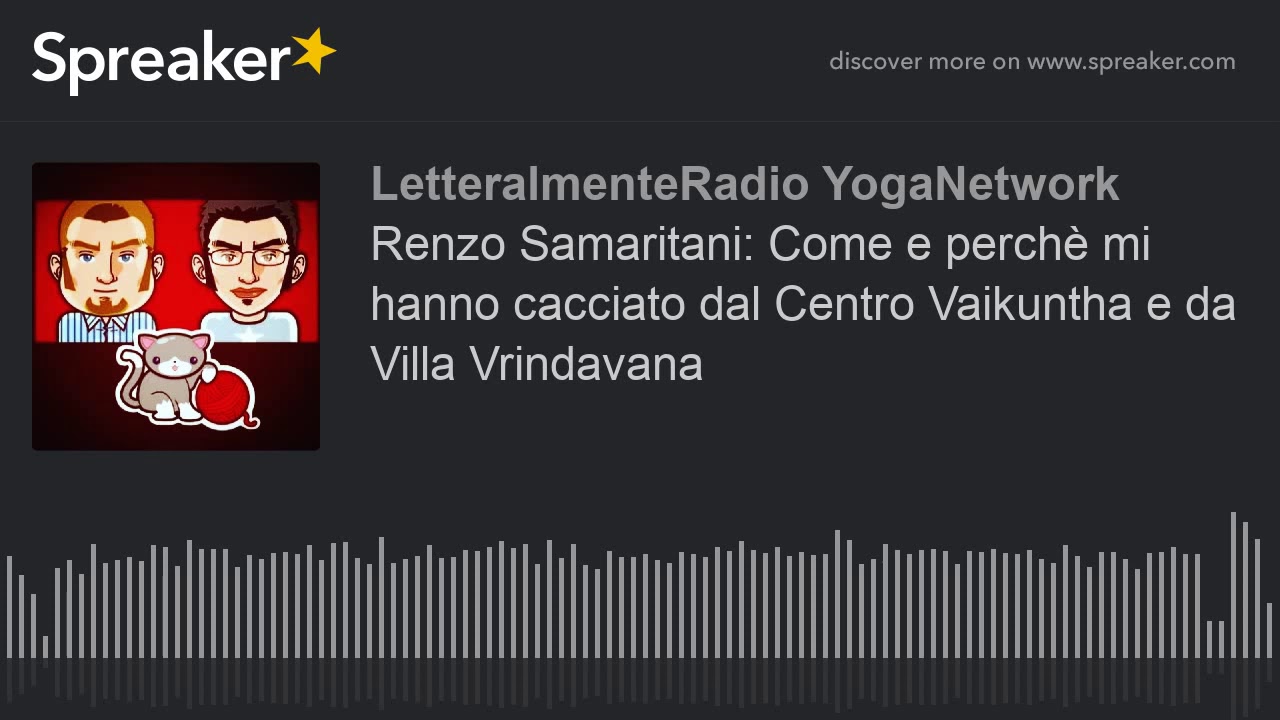 Renzo Samaritani: Come e perch&egrave; mi hanno cacciato dal Centro Vaikuntha e da Villa Vrindavana