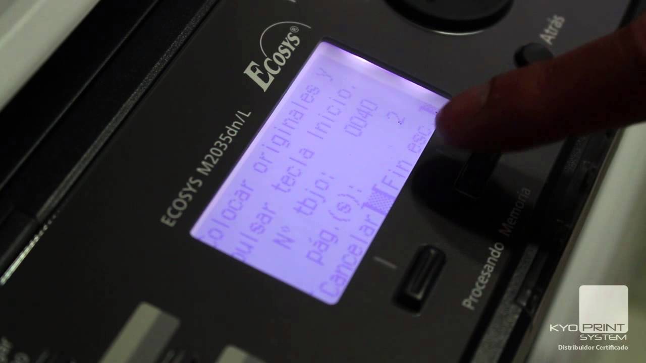 KYOCERA M2035dn - Escaneo a USB